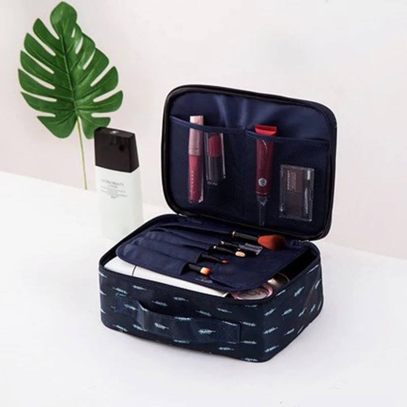 

anity Necessaire Trip Women Travel Toiletry Wash Bra Underwear MakeUp Makeup Case Cosmetic Bag Organizer Accessories