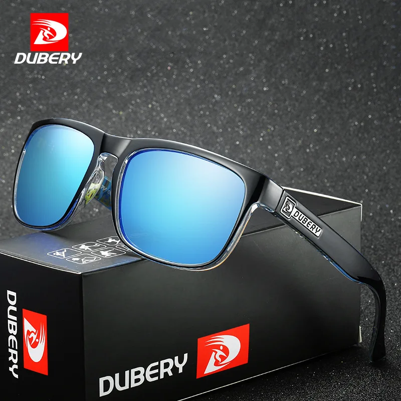 

DUBERY Brand Design Polarized Sunglasses Mens Driving Shades Male Vintage Sun Glasses For Men Spuare Mirror Cool UV400 Oculos