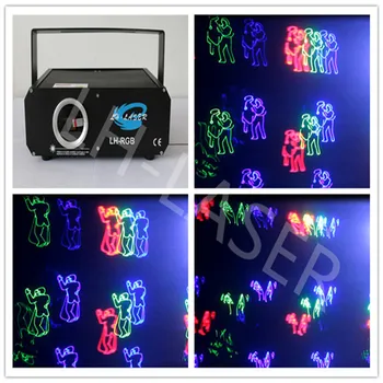 

Party 500mW RGB full color Animation disco party laser light with SD card+fireworks+Beam+ILDA