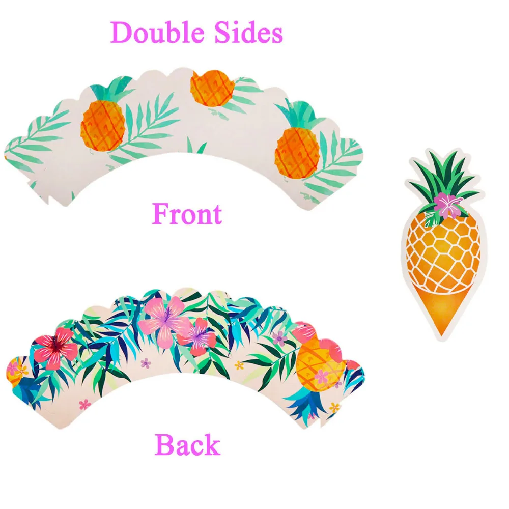 Lincaier 24PCS Pink Flamingo Party Decoration Pineapple 12pcs Topper 12Pcs Wrapper Bachelorette Wedding Table Kids Birthday Lincaier 24PCS Pink Flamingo Party Decoration Pineapple 12pcs Topper 12Pcs Wrapper Bachelorette Wedding Table Kids Birthday