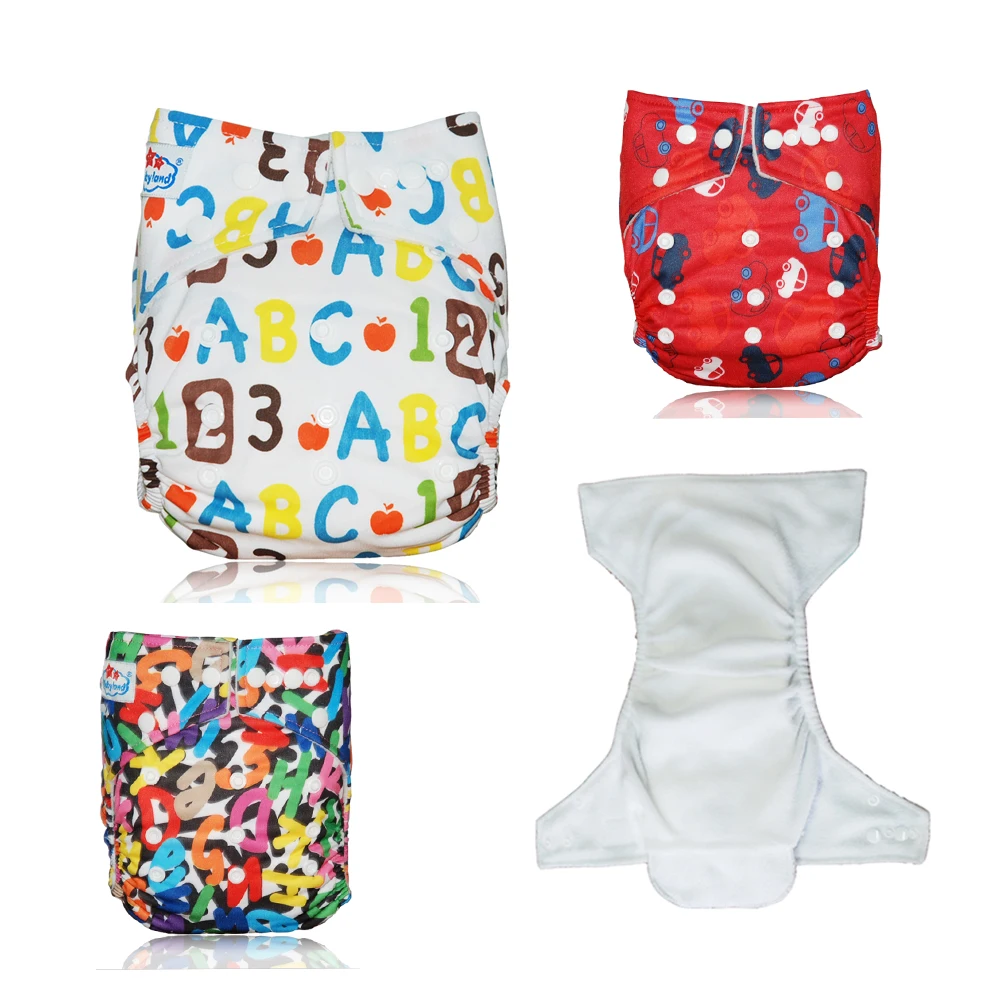 Modern Cloth Nappies 20pcs +20 Microfiber Inserts+20 Bamboo Charcoal Inserts Babyland Cloth