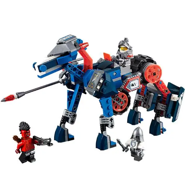 font b LEPIN b font 14002 Nexoe Knights Lance s Mecha Horse Bot Lancebot Flame