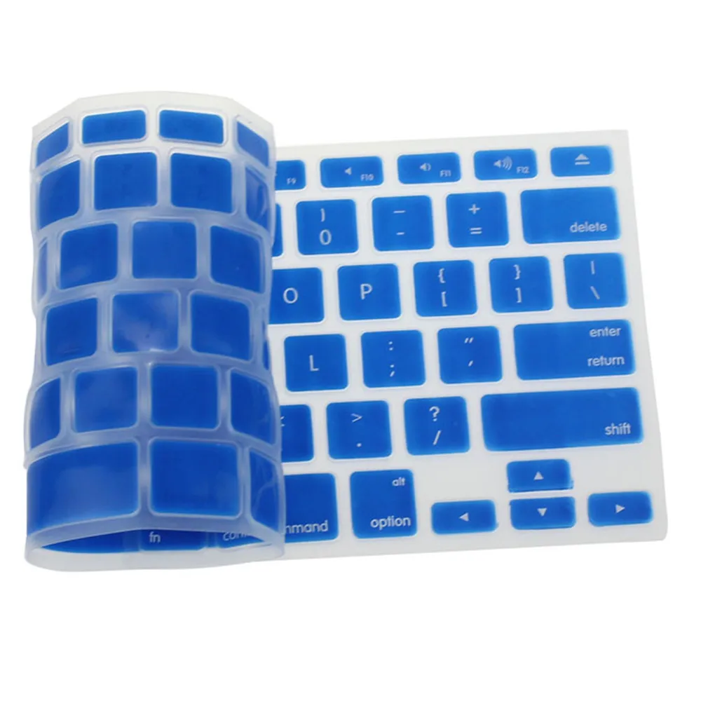 Чехол для клавиатуры ноутбука синий силиконовый чехол Apple Macbook Pro Air Mac Retina 13 3