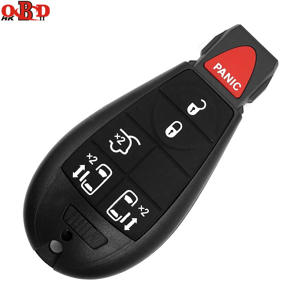 

HKOBDII 5+1 Buttons 46 Electronic Chip with uncut blade For Jeep Fobik Smart Remote Car key 433Mhz For Chrysler
