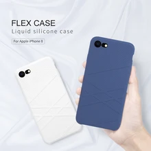 For Apple iPhone 8 Plus case Original NILLKIN Flex Liquid Silicone Phone case For iPhone 8 Bumper Case