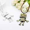 Hommes enfants accessoire mignon alliage Robot collier créatif bijoux colliers pendentifs enfants adultes cadeau d'anniversaire ► Photo 2/6