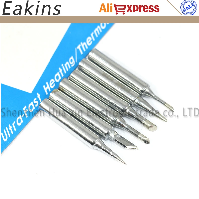 

Free shipping GJ Lead-free electric soldering iron solder tip 6/PCS I 2C 3C 4C K B Universal MT-3927 MT-3917 905E 907 MT-3918