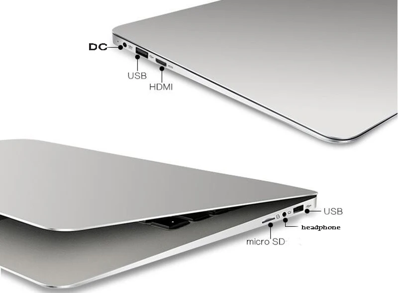 15,6 inch дешевые ноутбуки 4 Гб 64 Гб памяти на носителе EMMC Intel Atom X5 Z8350 quad core Процессор bluetooth HDMI Windows 10 нетбук ноутбук