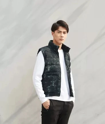  xiaomi youpin ink printing down vest 100 nylon fabric ink printing level 5 waterproof duck down fil