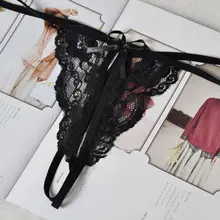 Mulheres Sexy Panties Oco Out Lace Briefs Calcinhas Tangas G-string Calcinhas Roupa Mulheres Tangas(China)