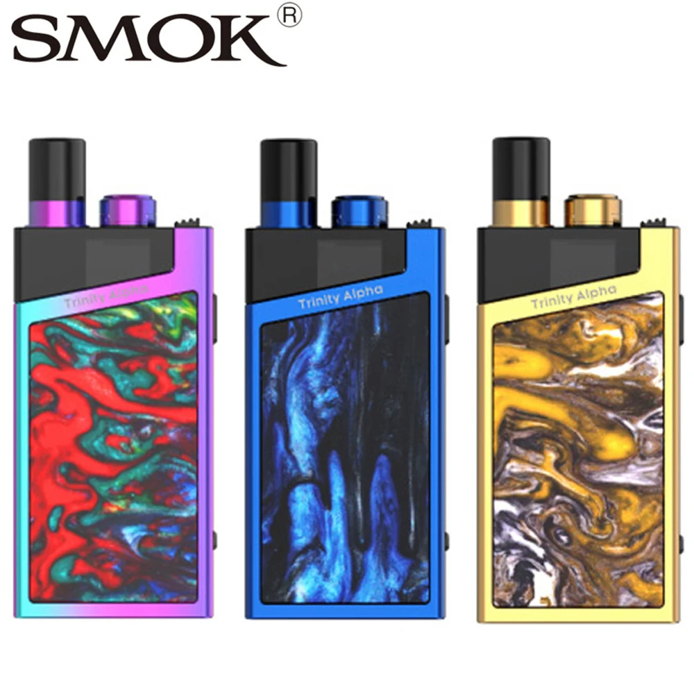 

SMOK Trinity Alpha Kit Pod System 1000mAh 2.8ml Cartridge vaporizer Electronic cigarette vape SMOK kit e cigarette