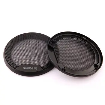 

2X GRL-5 Universal 5" Speaker ABS Coaxial Steel Mesh Grille Cover Black Woofer Mask Protection Cover 158MM