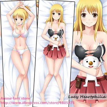 

Cute Japanese Anime Pillowcase Fairy Tail Lucy Heartphilia swimsuit Sexy Dakimakura decorative Hugging Body Pillow Case