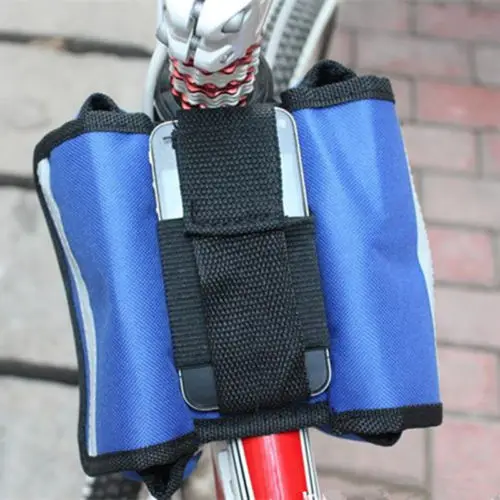 Excellent 1pcs Bicycle Cycling Bike Frame Pannier Front Tube Bag Pouch Case Double-Saddle Polyster Waterproof Rainproof Bike Bag 1
