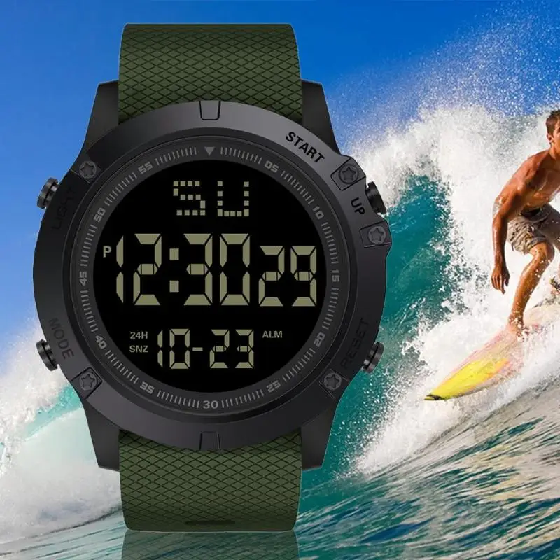 Military Sport Watch Men Top Brand Luxury Electronic LED Digital Wrist Watch Waterproof Male Clock For Man Relogio Masculino