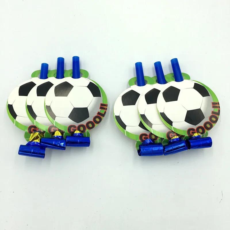 

6PCS/LOT FOOTBALL BLOWOUTS KIDS BIRTHDAY PARTY DECORATION FOOTBALL PARTY FAVORS FOOTBALL BLOWOUT NOISE MAKER