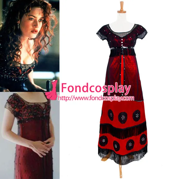 

Titanic Rose Dewitt Bukater Dress Movie Cosplay Costume Custom-made[G874]