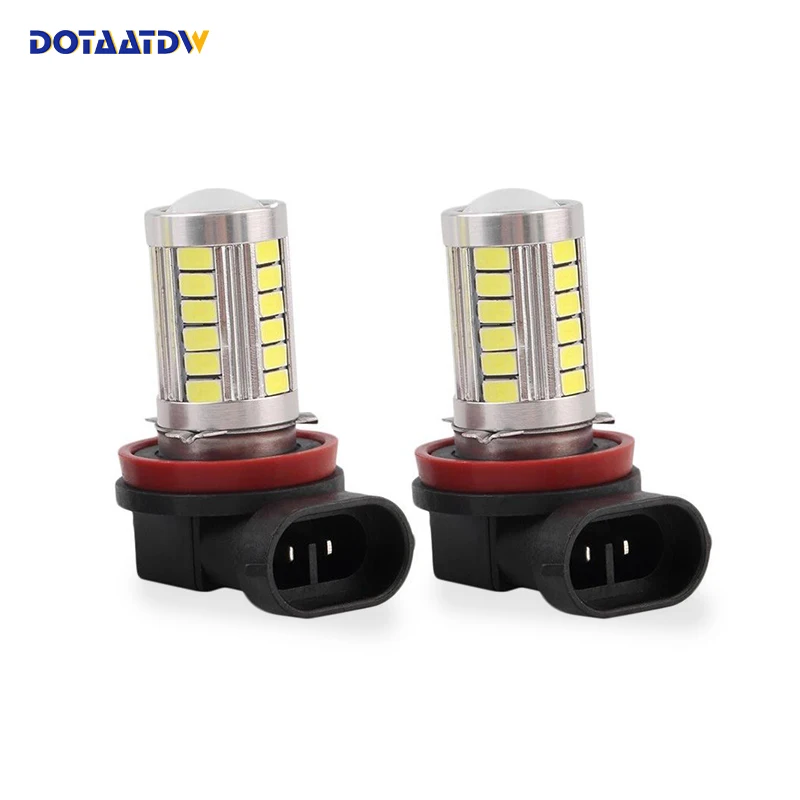 

2pcs H11 H8 9005 HB3 9006 HB4 Led Car Headlight Fog Light Bulbs Running Light Driving Lamp Bulb White Crystal Blue
