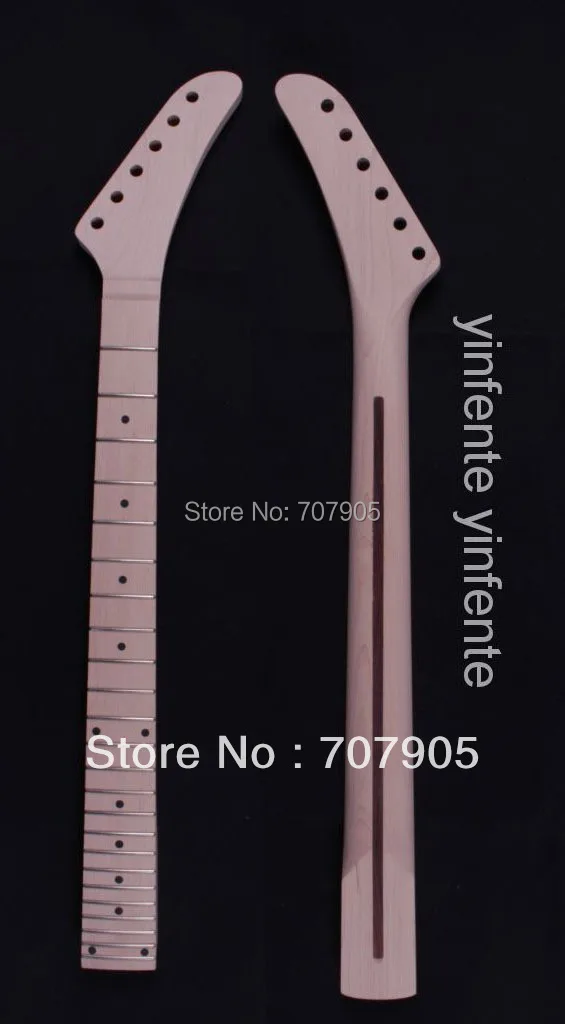 

New Electric guitar neck Maple wood Fretboard 24 fret 25.5" Unfinished Free shipping Dropshipping Wholesale High quality