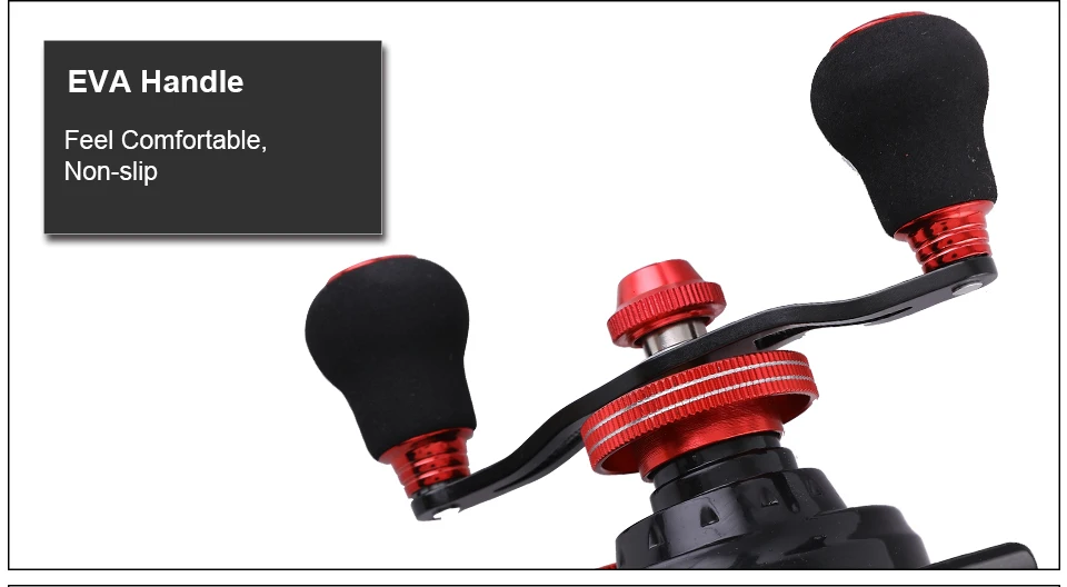 GLUREE Fishing Rafts Saltwater Fly Fishing Reel Metal Line Cup 6+1BB 2.61 RedBlack LeftRight Hand Bait Casting Ice Front Wheel (17)