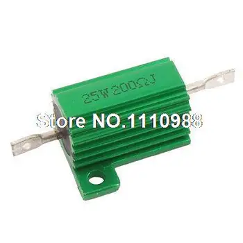 

Green 25 Watt 200 Ohm 5% Aluminum Housed Wire Wound Resistor