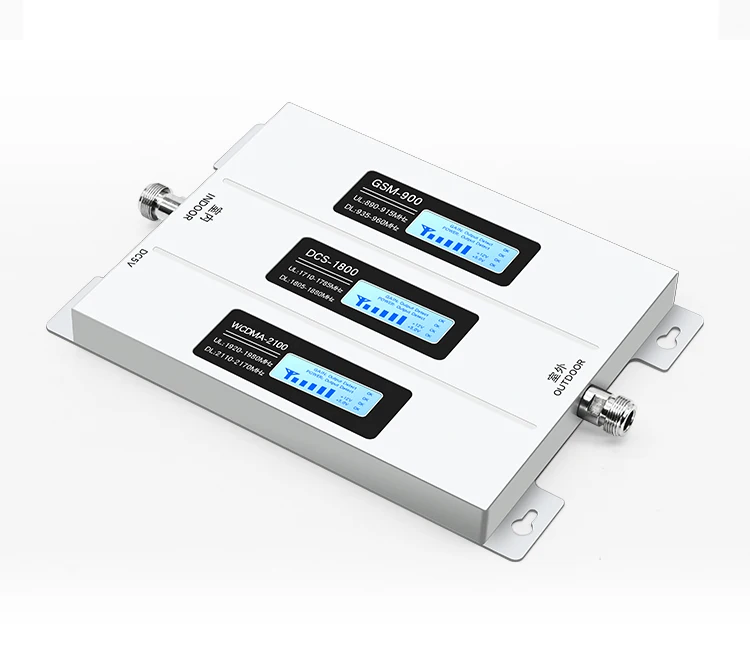 2G 3G 4G Tri Band Booster GSM 900 4G LTE DCS 1800 3G UMTS WCDMA 2100 Cell Phone Signal Repeater Mobile Signal Amplifier For Home