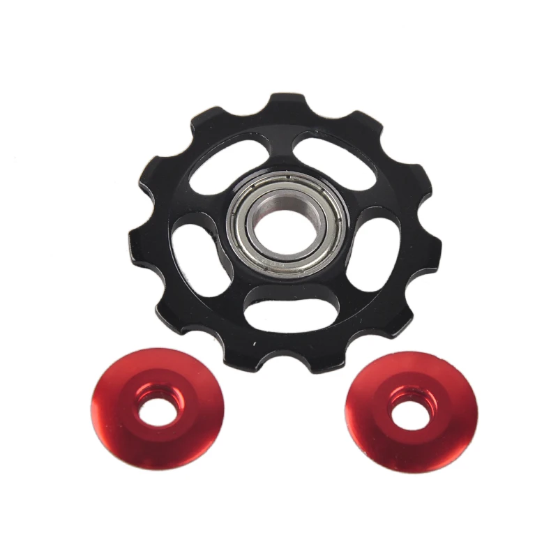 11 T في الهواء الطلق MTB الدراجة تحمل عجلة شدادة الخلفية Derailleur البكرات دراجة أجزاء خفيفة مواد سبائك الألومنيوم