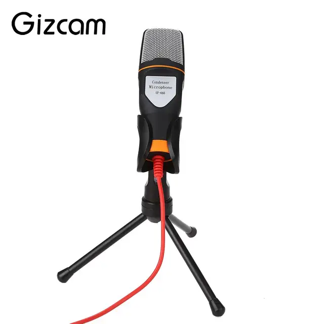 Condenser Microphone Recording SF666 Studio Condenser Microphone Portable Desktop Condenser Microphone Mic Smartphone