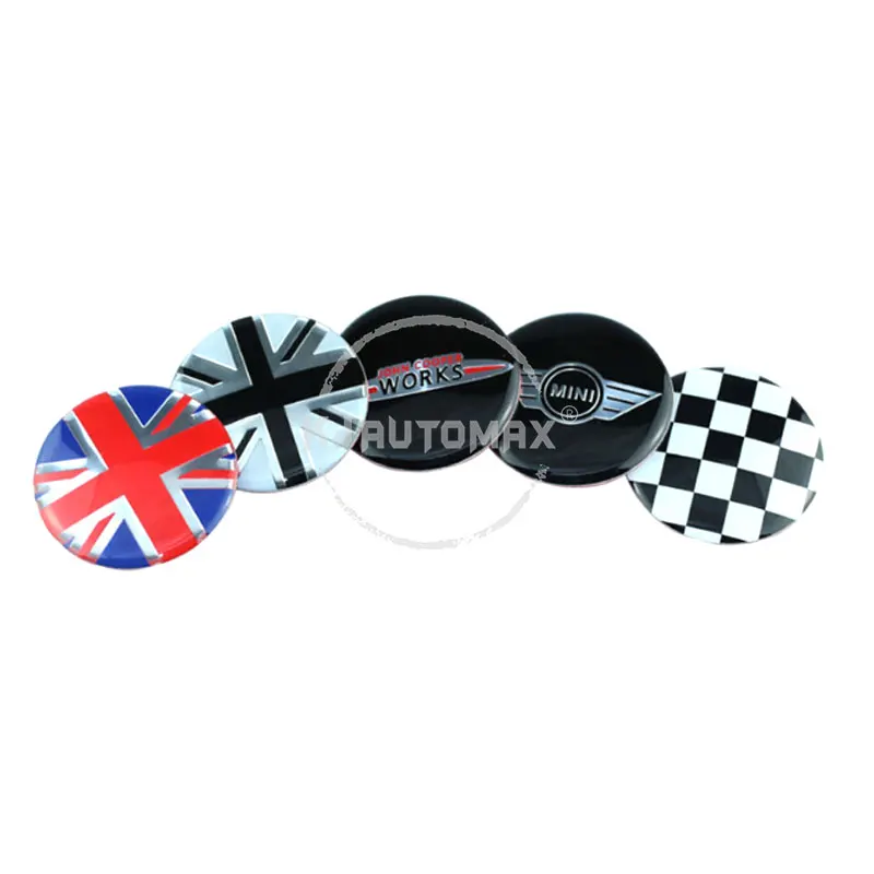 KJAUTOMAX for Mini Cooper F55 F56 F60 R55 R56 R60 rim logo sticker GreyJack UnionJack Mini