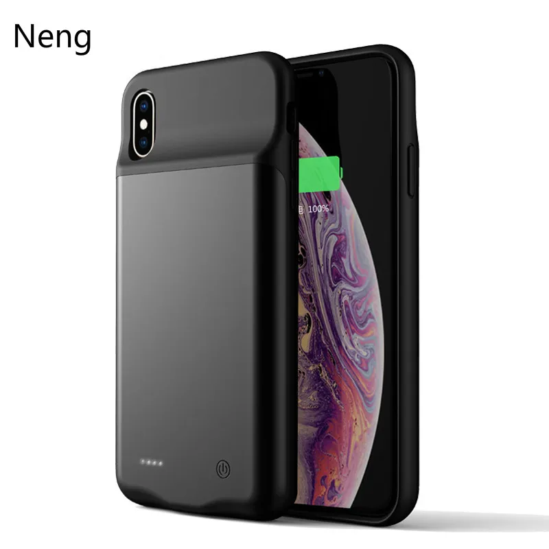 NENG 3200 mAh для iphone X Xs аудио зарядка ультра тонкий ударопрочный корпус батареи Защитная 4000 mAh для iphone XsMax XR чехол