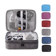Kabel Organizer Bag Digitale Usb Gadget Storage Pouch Reizen Oortelefoon Oplader Draden Opslag Kit Case Koffer Bagage Accessoires