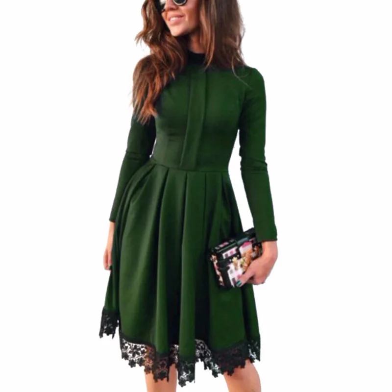 Green long sleeve dress for men dress