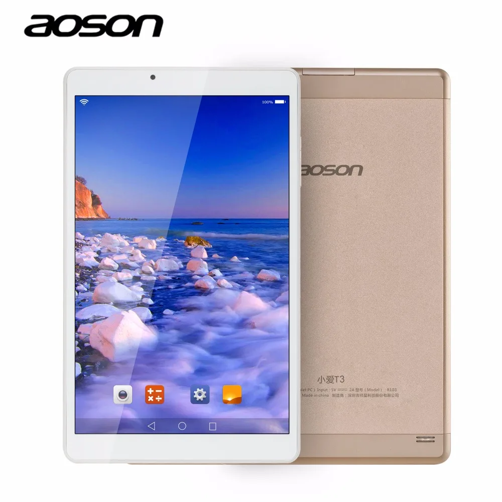 Ultra Slim 10 1 inch Andriod 6 0 Golden Tablet PC Aoson R103 IPS 800 1280