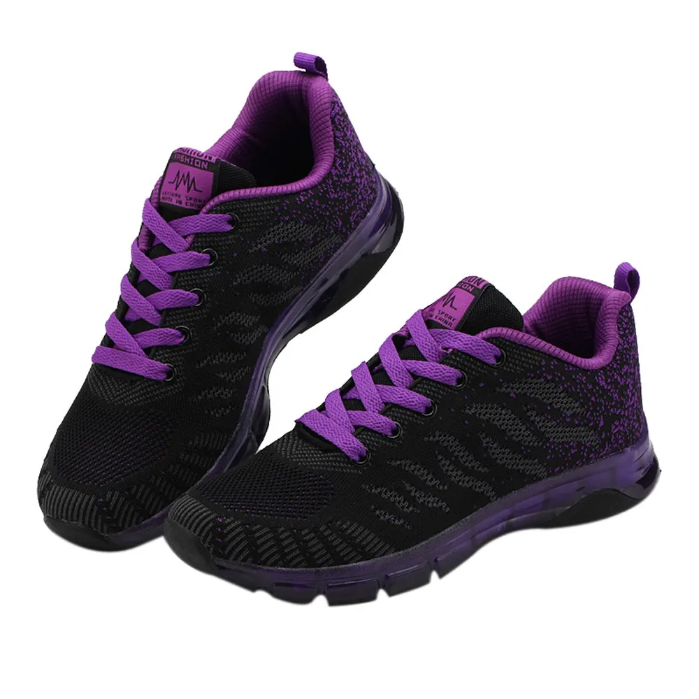 

CHAMSGEND Men's flying woven shoes air cushion sports shoes mesh shoes wear non-slip anti-slip casual comfortable running shoes