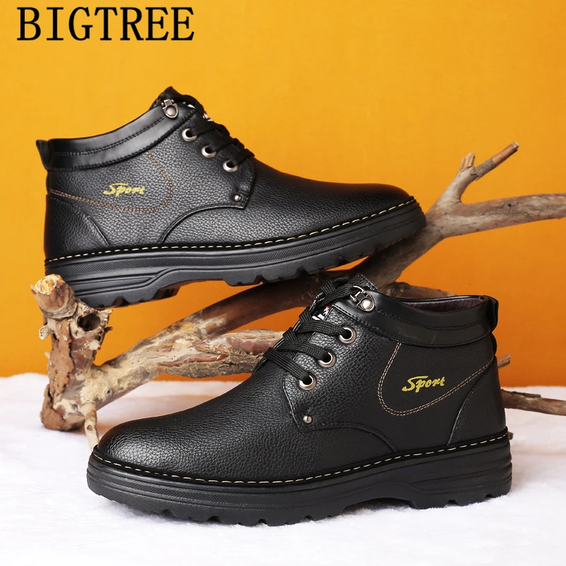 

ankle boots men winter shoes business shoes men office leather boots men snow boots new arrival 2019 zapatillas hombre deportiva
