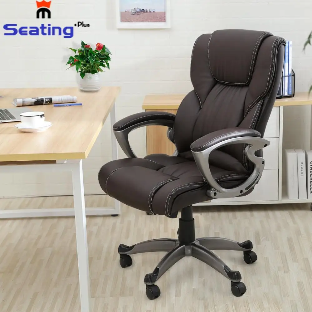 

Seatingplus High Back Home Office Chair Leather Computer Desk Chair Modern Ergonomic Adjustable Seat with Comfortable