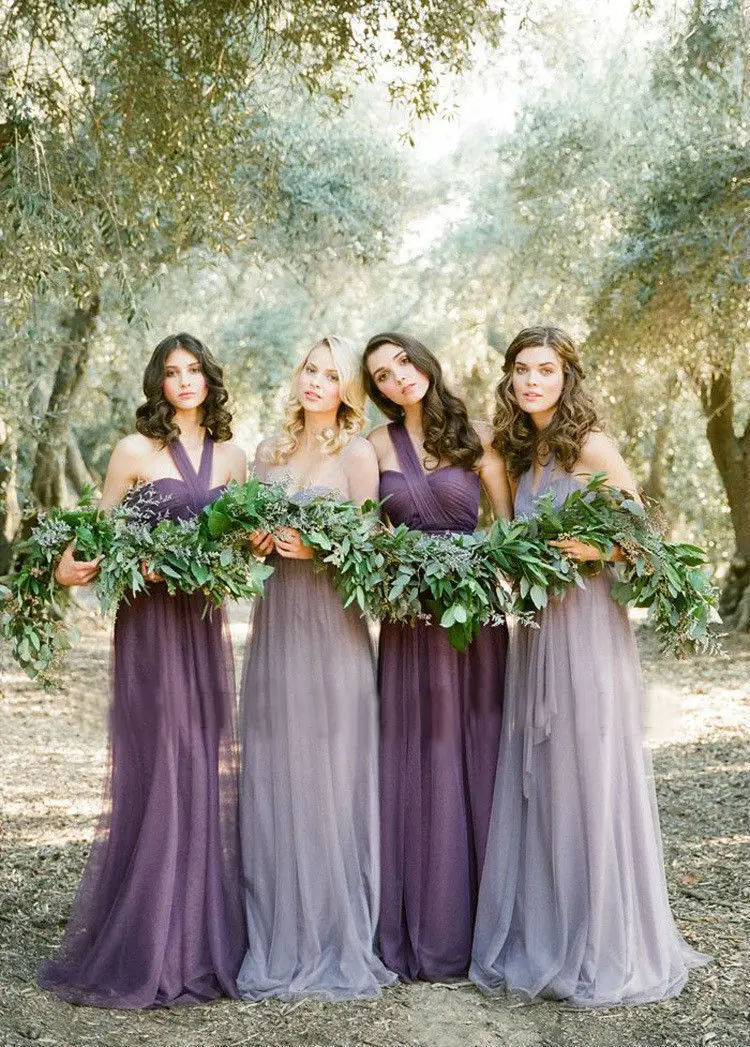 Blush Purple Bridesmaid Dresses Weddings Dresses