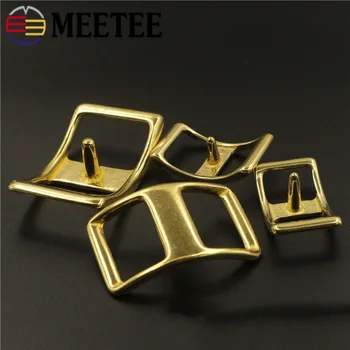 

5pcs Solid Brass Belt Buckles Metal Saddle Buckles For Dog Collar Strap Pin Buckles DIY Leather Craft Garment Accessories