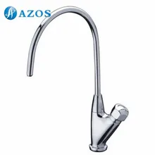 Кухонный кран для раковины, фильтр для очистки воды, кран с поворотным носиком, хромированный полированный настил, 1 ручка, одиночный холодный кран CFCJ014