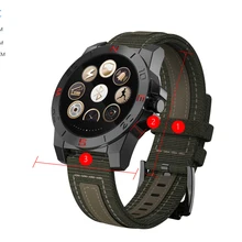 Часы-браслет с IP67 Спорт на открытом воздухе Водонепроницаемый Смарт-часы с компасом высота Тесты барометр высота монитор сердечного ритма
