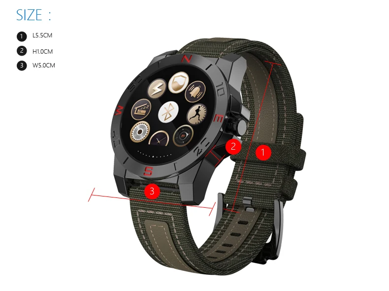 bluetooth wristwatch IP67 Outdoor Sport Waterproof