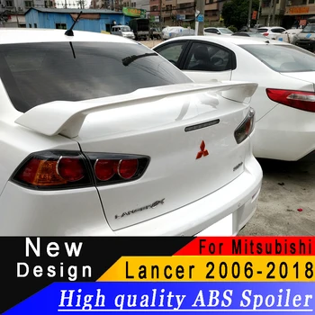 

New type High quality ABS spoiler For Mitsubishi Lancer EX 2006 to 2018 spoiler Primer or any color rear spoiler for Lancer EX