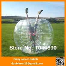 1.0mm PVC 1.7m funny top quality 0.8mm PVC inflatable bubble football/soccer, bubble football