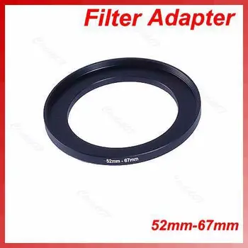 

Metal 52mm-67mm Step Up Filter Ring 52-67 mm 52 to 67 Stepping Adapter M5TB