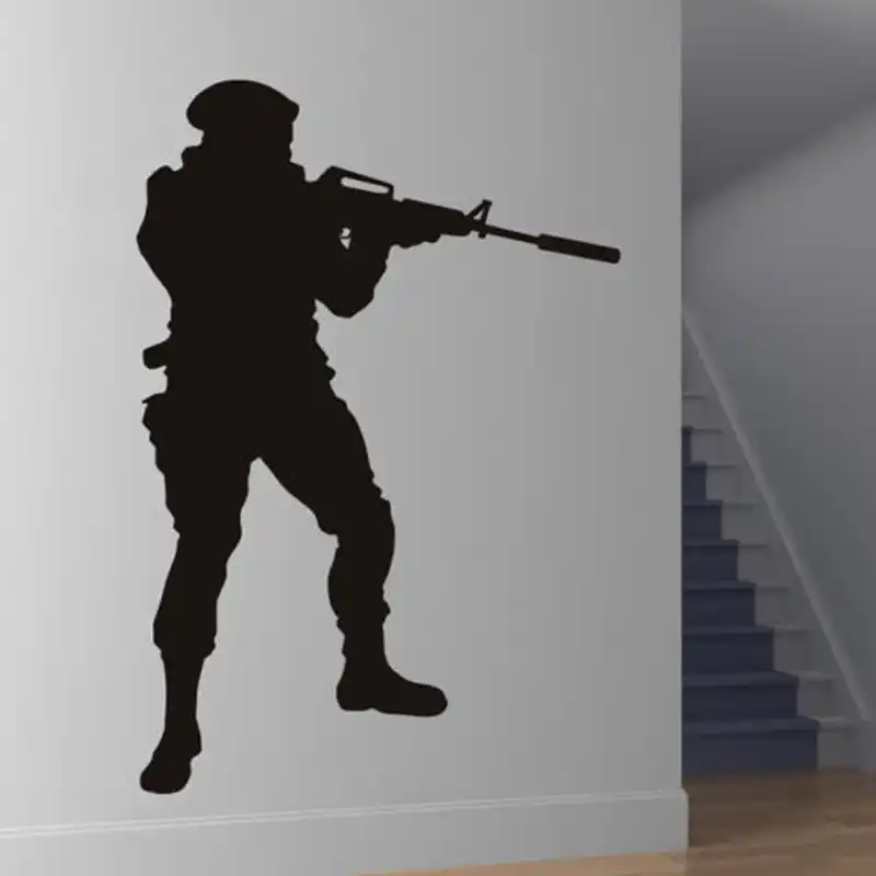 Ordu asker çıkarılabilir duvar çıkartmaları askeri