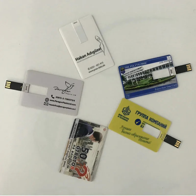 4 ГБ 8 16 32 кредитная карта USB флеш накопитель Pendrive DIY бизнес имя usb в форме карточки
