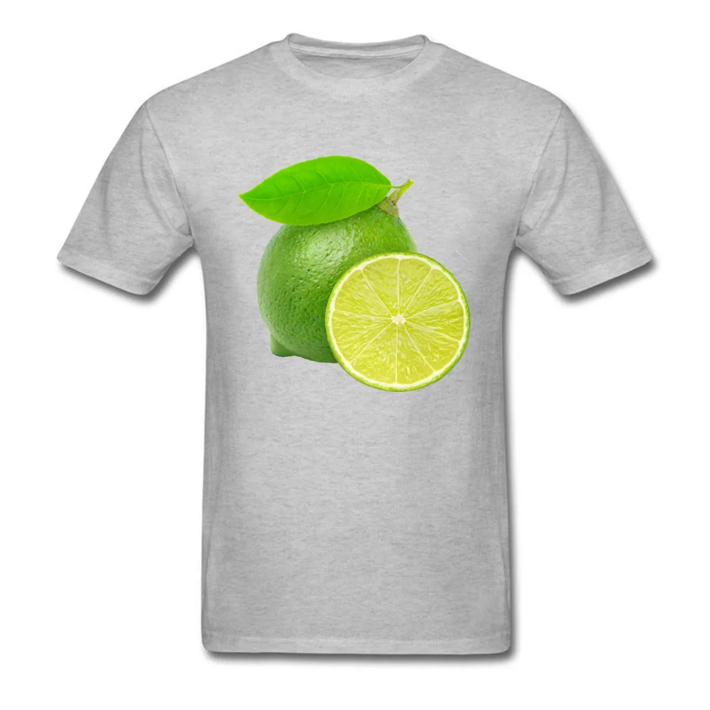 Cut limes Top T-shirts Short Sleeve New Arrival Youth Summer Fall Tops Shirts Customized Tee-Shirts O-Neck 100% Cotton Cut limes grey