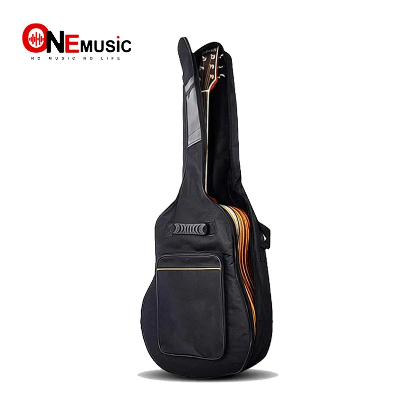 Acoustic Guitar Gig Bag Black Double Straps Backpack Case Guitarra Accessories 4041 Inch Gibbag For Sale