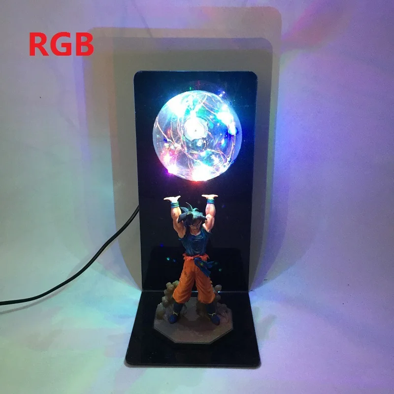 Dragon Ball Z Goku Spirit Bomb настольная лампа Luminaria светодиодный ночники спальня декоративные настольные лампы Праздничные подарки 5 цветов Декор