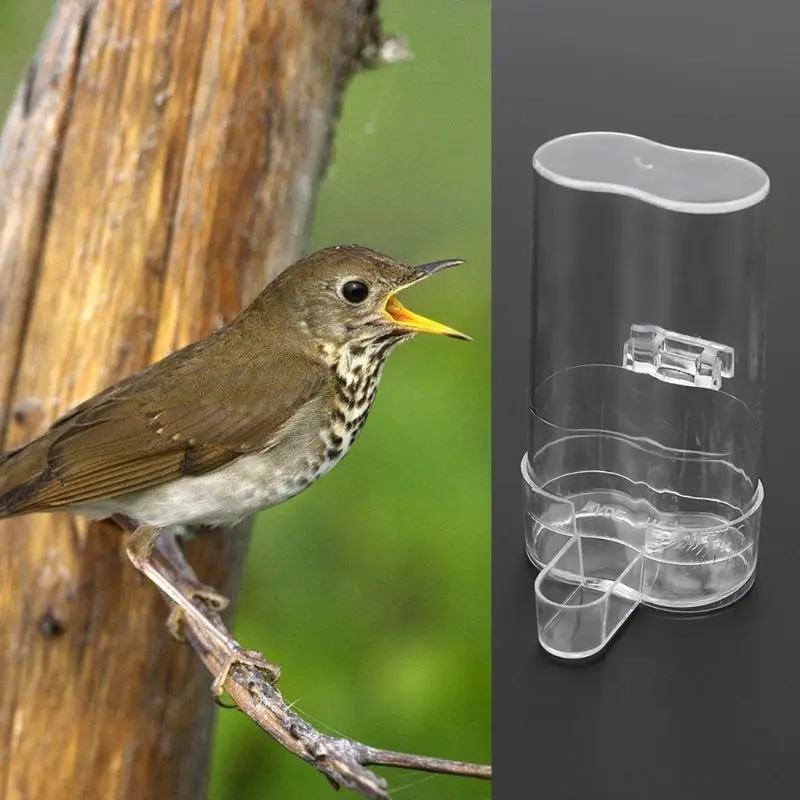 

Automatic Pet Bird Feeder Parrot Water Feeding Drinker Clip Cage Supplies